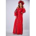 Embroidered Boho Maxi Dress "Charm 3" Red